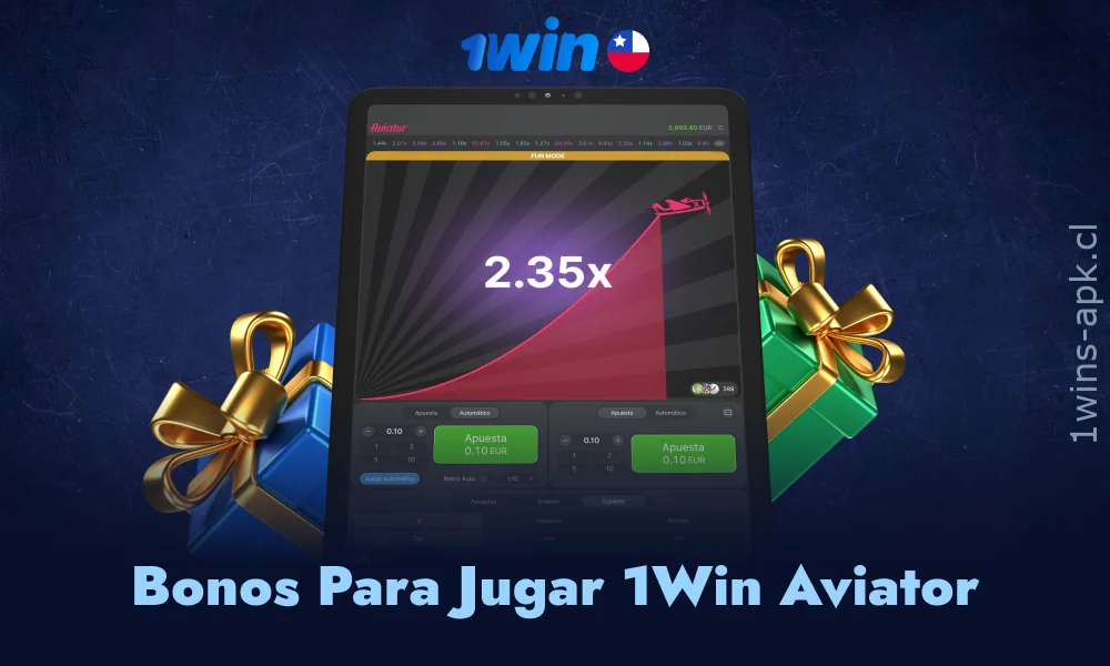 Aviator en 1Win tiene bonos exclusivos para Chile